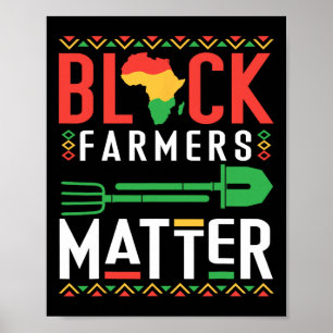 Schwarzer Geschichtsmonat Bauern Problem Afroameri Poster
