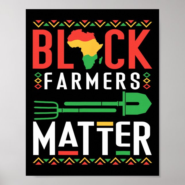 Schwarzer Geschichtsmonat Bauern Problem Afroameri Poster (Vorne)