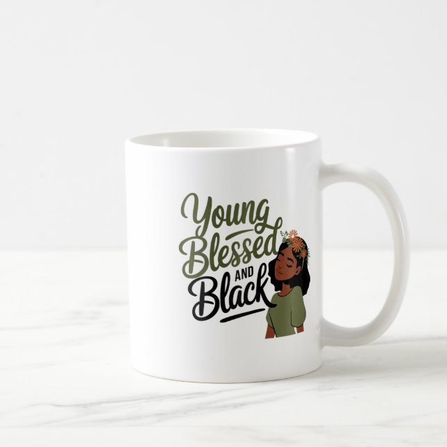 Schwarzer Geschichtsmonat Bewusstsein Gesegnet Sch Kaffeetasse (Rechts)