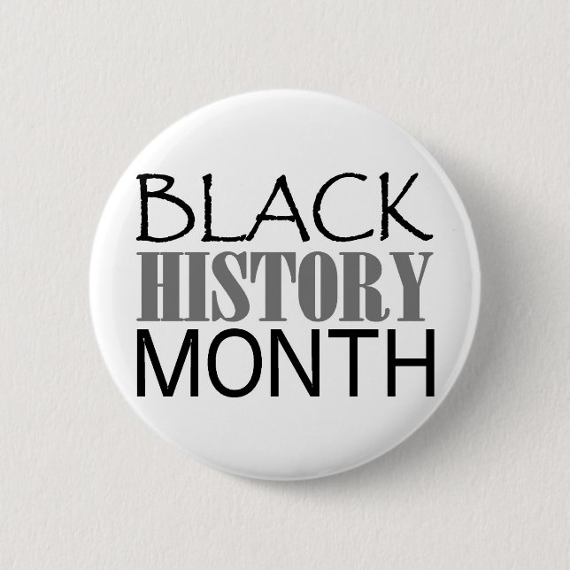 Schwarzer Geschichtsmonat Button (Vorderseite)