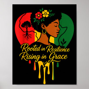 Schwarzer Geschichtsmonat Erbe afroamerikanisch Poster