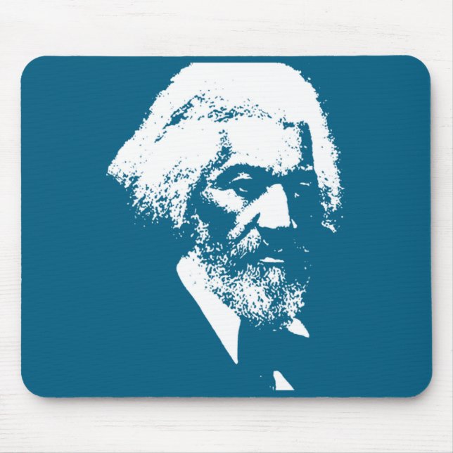 Schwarzer-Geschichtsmonat Erick Dougl Silhouette T Mousepad (Vorne)