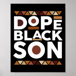 Schwarzer Geschichtsmonat Familie Matching Melanin Poster