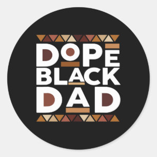 Schwarzer Geschichtsmonat Familie Matching Melanin Runder Aufkleber