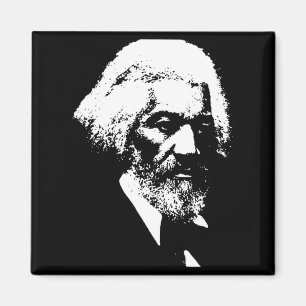 Schwarzer Geschichtsmonat Frederick Dougl Silhouet Magnet