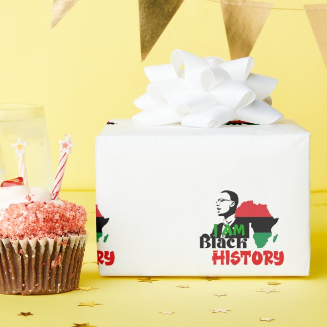 SCHWARZER GESCHICHTSMONAT GESCHENKPAPIER (Geburtstagsparty)