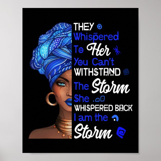 Schwarzer Geschichtsmonat Hbcu Zeta Phi Beta Soror Poster (Vorne)