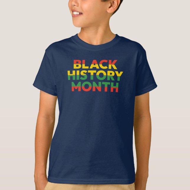 Schwarzer Geschichtsmonat Kinder T-Shirt (Vorderseite)