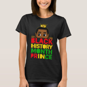 Schwarzer Geschichtsmonat Prinz Afrikanischer Mela T-Shirt