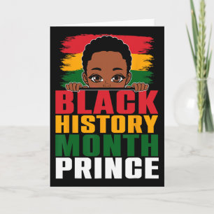 Schwarzer Geschichtsmonat Prinz Little Melanin Afr Karte