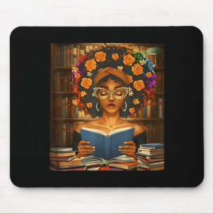 Schwarzer Geschichtsmonat Schwarzes Afro-Mädchen F Mousepad