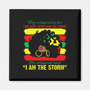 Schwarzer-Geschichtsmonat-T-Shirt Afrikanerin Afro Magnet