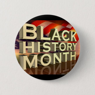 Schwarzer Geschichtsmonats-Knopf Button
