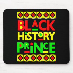 Schwarzer Geschichtsprinz Melanin Junge Sohn Bruh  Mousepad