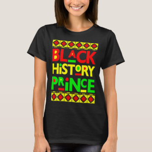 Schwarzer Geschichtsprinz Melanin Junge Sohn Bruh T-Shirt