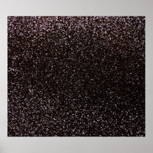 Schwarzer Glitter Poster