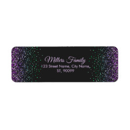 Schwarzer Glitzer Akzent