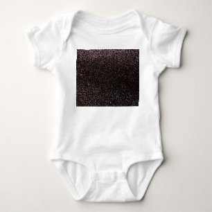 Schwarzer Glitzer Baby Strampler