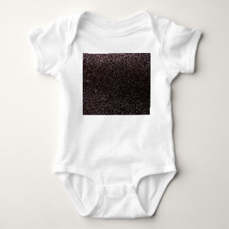 Schwarzer Glitzer Baby Strampler