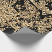 Schwarzer Glitzer Gold Marmorglasur Abstrakt Minim
