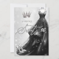 Schwarzer Glitzer Kleid Schneeflocken Winter Sweet