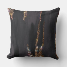 Schwarzer Glitzer Pillow Kissen