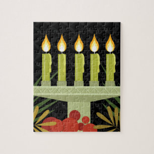 Schwarzer glücklicher Kwanzaa