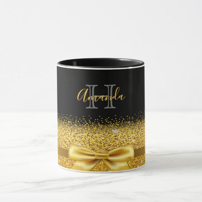 Schwarzer Goldbogen Tasse (Zentrum)