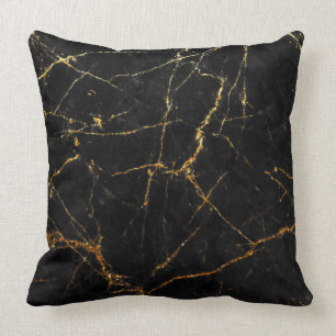 Schwarzer Goldmarmor Kissen