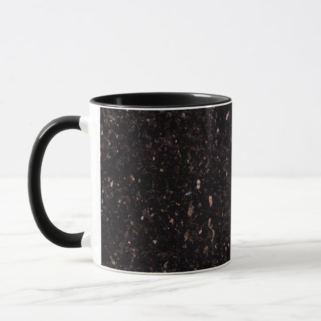 Schwarzer Granit Tasse (Links)