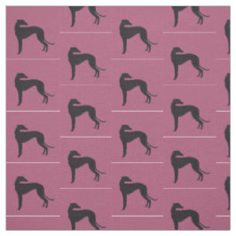 Schwarzer Grauhund Silhouette Hund Kunststoffe Stoff