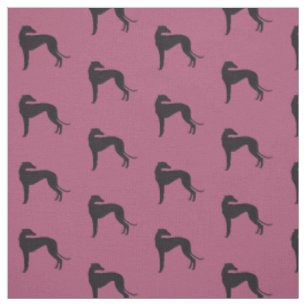 Schwarzer Grauhund Silhouette Hund Kunststoffe Stoff