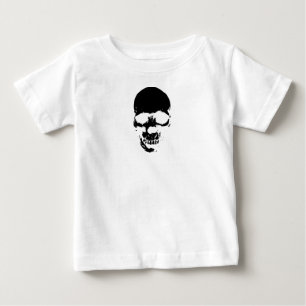 Schwarzer grimmiger Sensenmann Skull Baby T-shirt