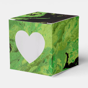 Schwarzer grüner Marmor Geschenkschachtel