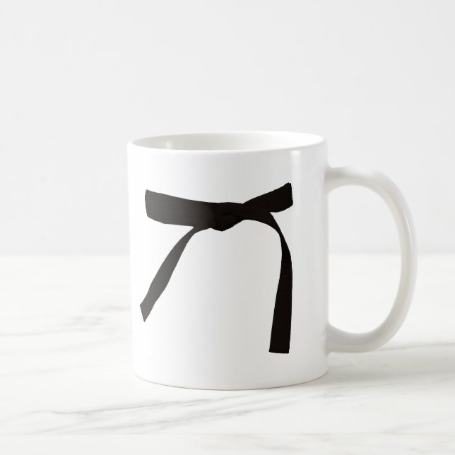 Schwarzer Gurt-Tasse Kaffeetasse (Rechts)