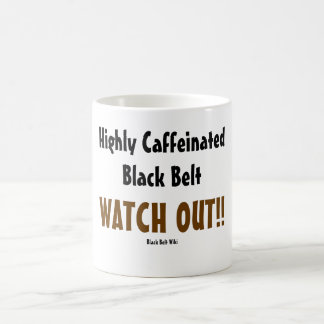 Schwarzer Gurt-Tasse Kaffeetasse