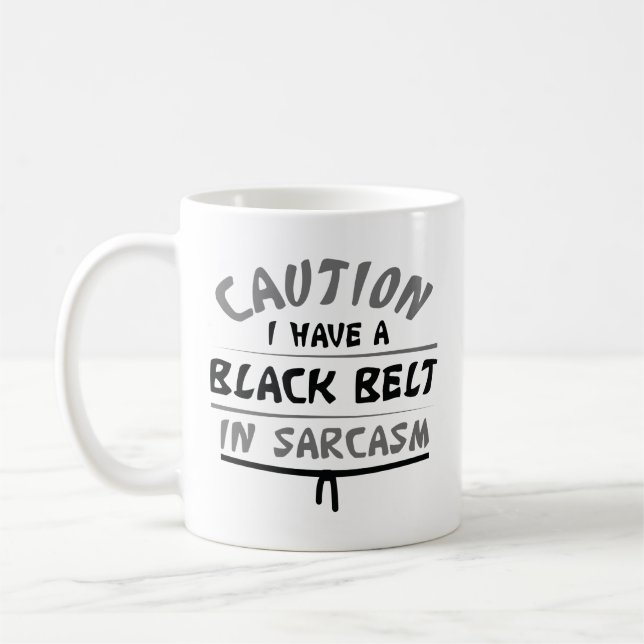 Schwarzer Gürtel Kaffeetasse (Links)