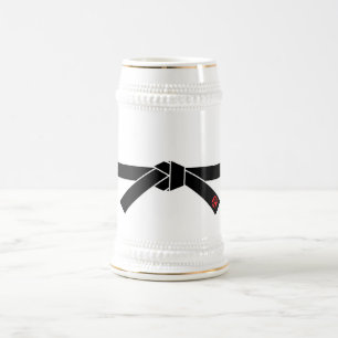 Schwarzer Gürtel, Kampfkünste 黒帯, 武道 Bierglas