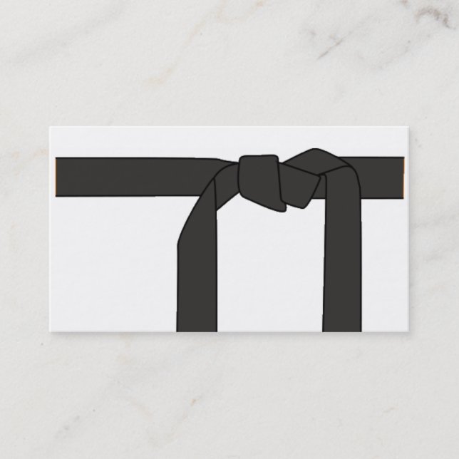 Schwarzer Gürtel/Karate-Lehrer Visitenkarte (Vorderseite)