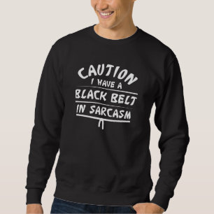 Schwarzer Gürtel Sweatshirt