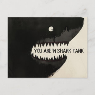 Schwarzer Hai Postkarte