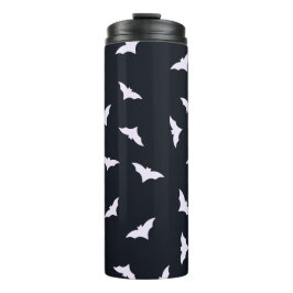 Schwarzer Halloween-Fledermaus Thermosbecher