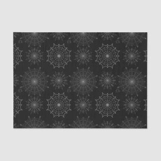 Schwarzer Halloween-Spinnennetze Seidenpapier