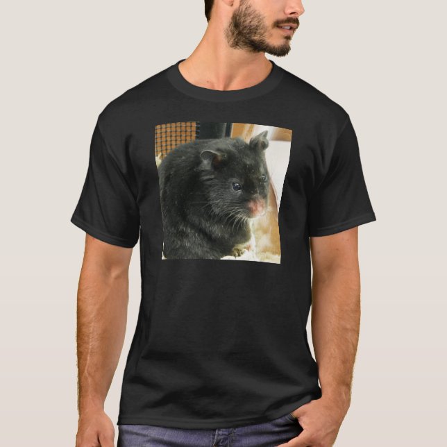 Schwarzer Hamster T-Shirt (Vorderseite)