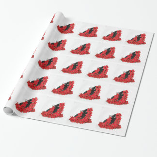Schwarzer Hasen Weihnachten Geschenkpapier