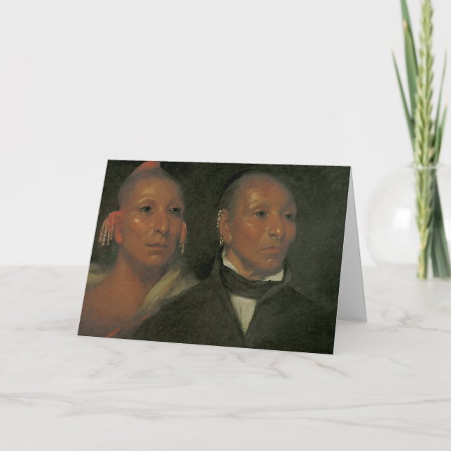Schwarzer hauptsächlichfalke und sein Sohn Karte (Vorderseite)