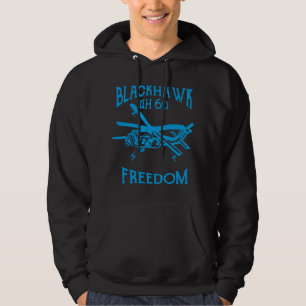 Schwarzer Hawk Hoodie