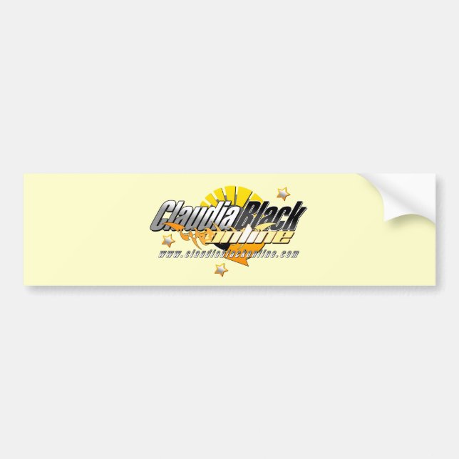 Schwarzer heller on-line-Autoaufkleber Claudia Autoaufkleber (Vorne)