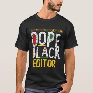 Schwarzer Herausgeber Drug Black History Month T-Shirt