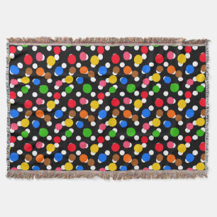 Schwarzer Hintergrund Bunte Punkte Decke